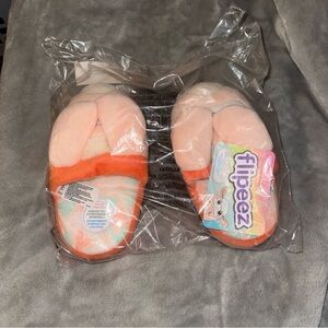 Flipeez Kids Slippers - Pink and Orange